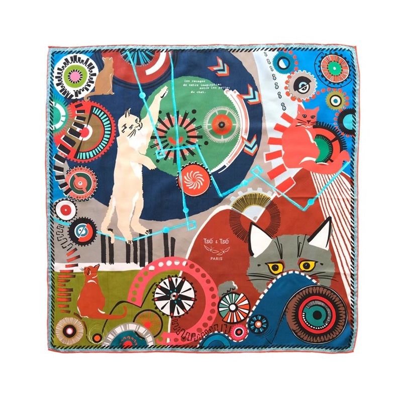 【Tse & Tse associees】スカーフ foulard Quantique d’Automne