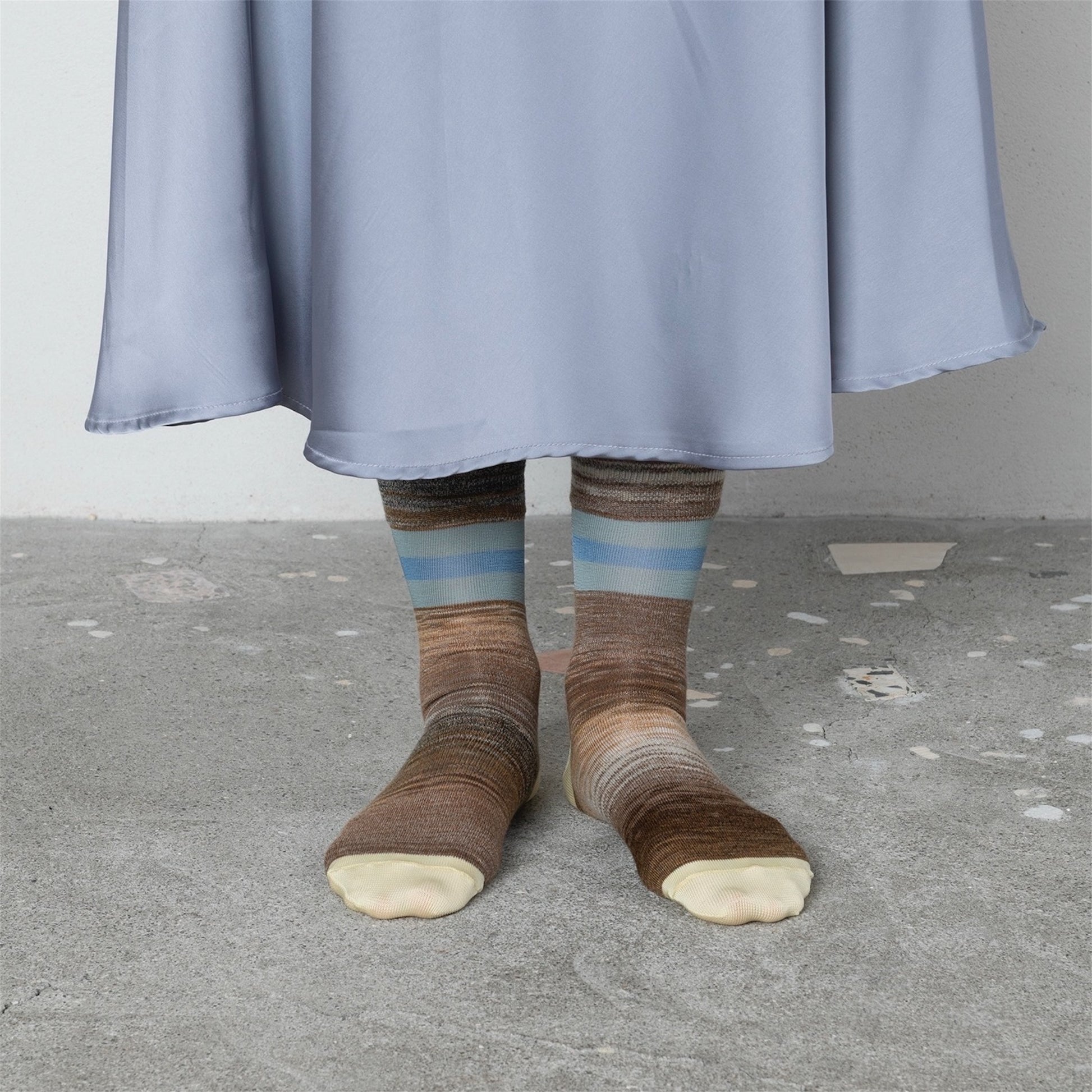 【TRICOTE】KASURI THREAD LINE SOCKS