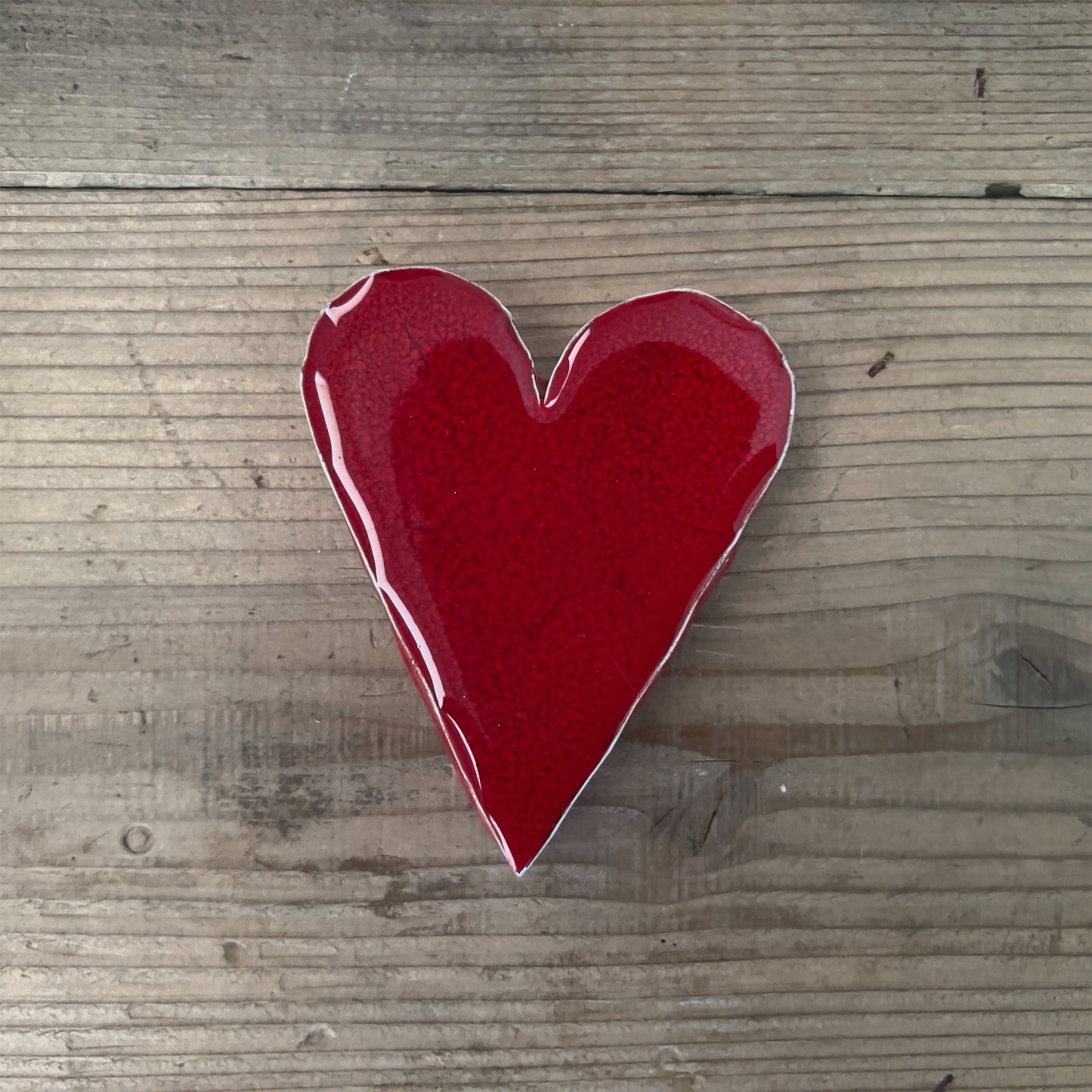 【MV% ceramics design】BIG RED HEART