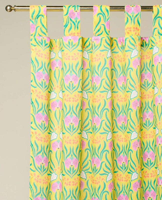 【Les Touristes】CURTAIN _muguet yellow
