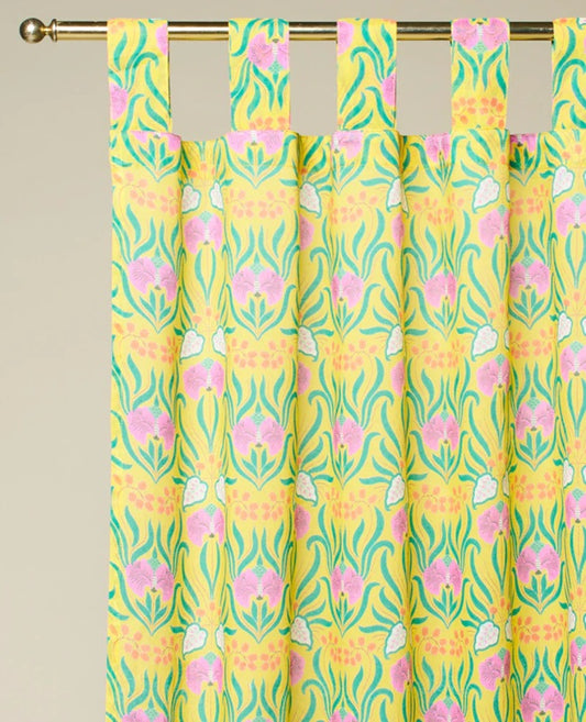 【Les Touristes】CURTAIN _muguet yellow
