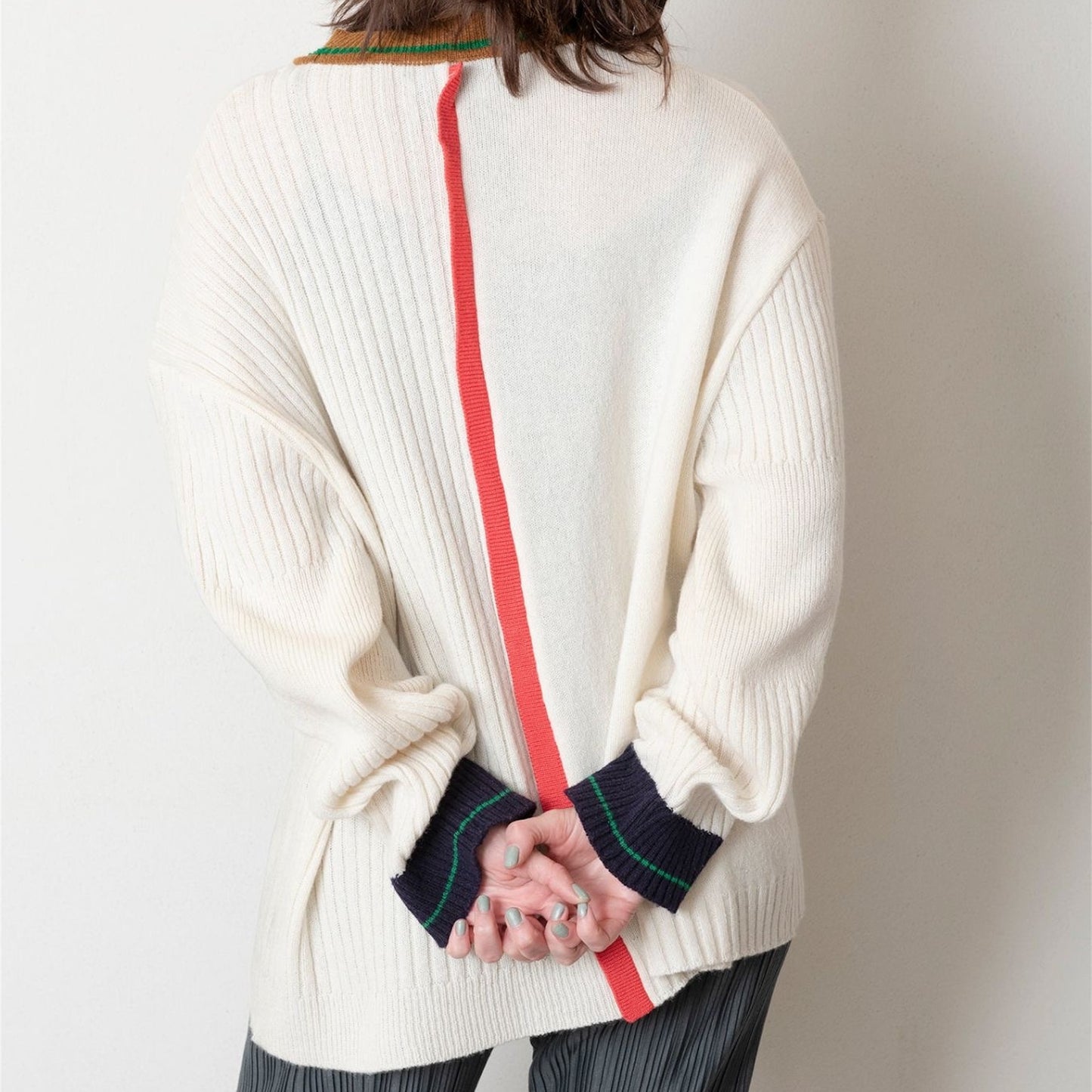 【TRICOTE】CENTER LINE OVER SWEATER