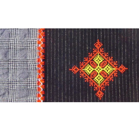 【Leo Atlante】NEDNESS Scarf_black red edge