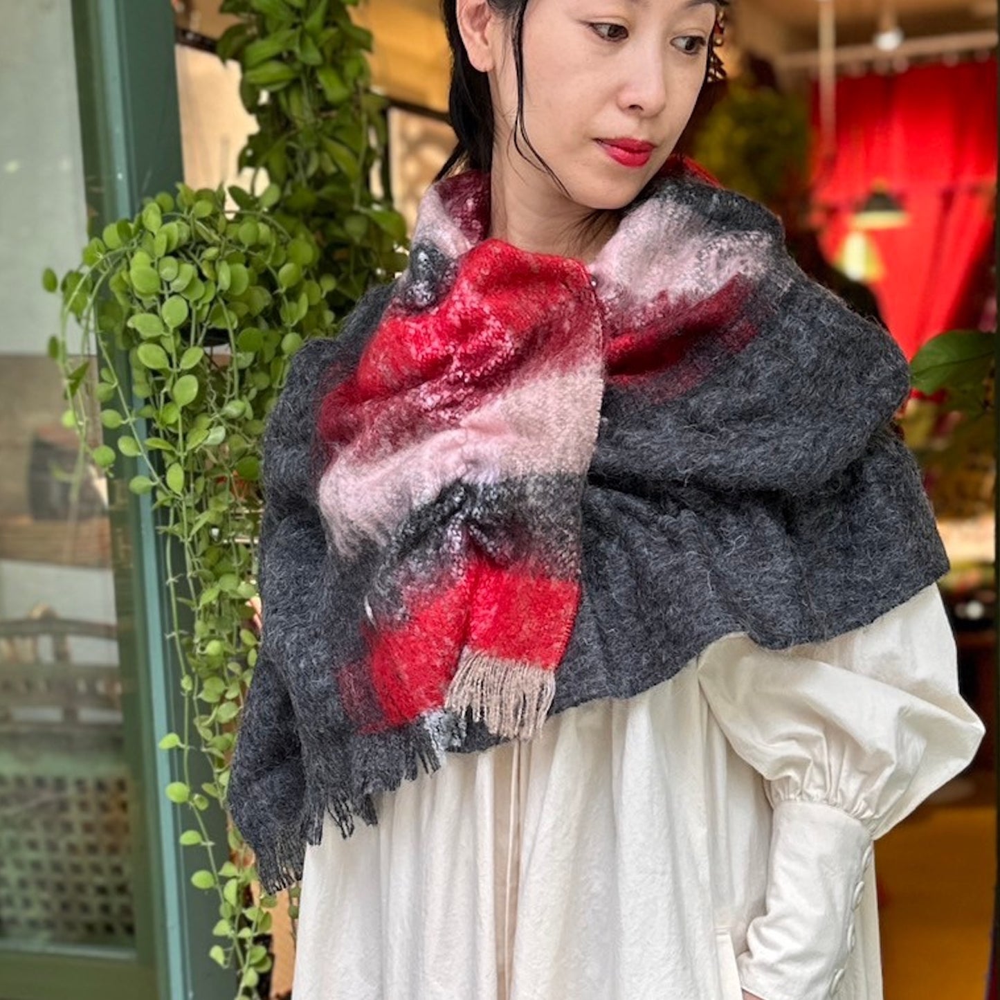 【Sayoko.M】ストール cape shirring Q9