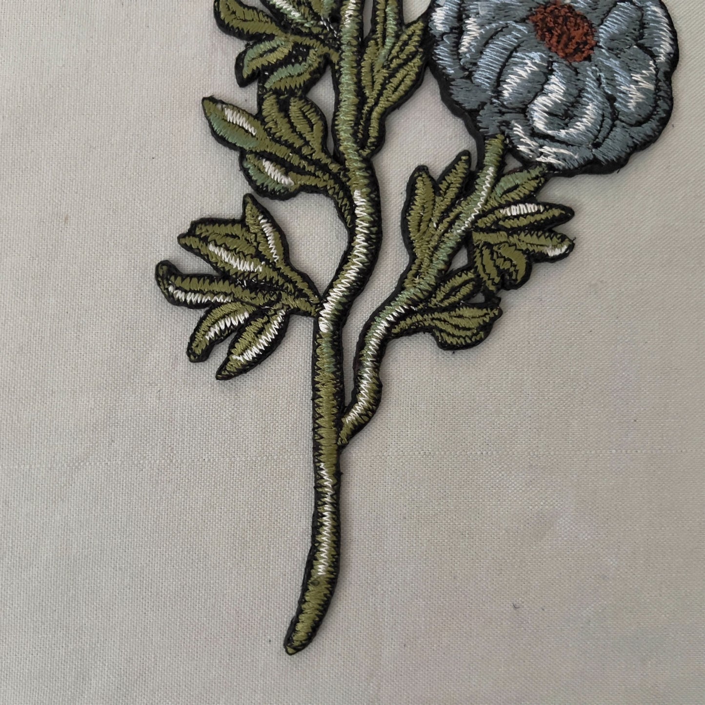 【ma.macaron】えんじと青い花