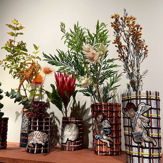 【ma.macaron】フラワーベースカバー 天使B