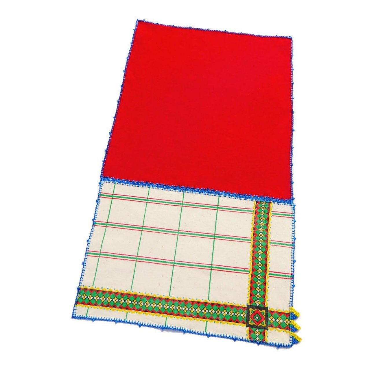 【Leo Atlante】Kitchen Towel_vintage+plain_red