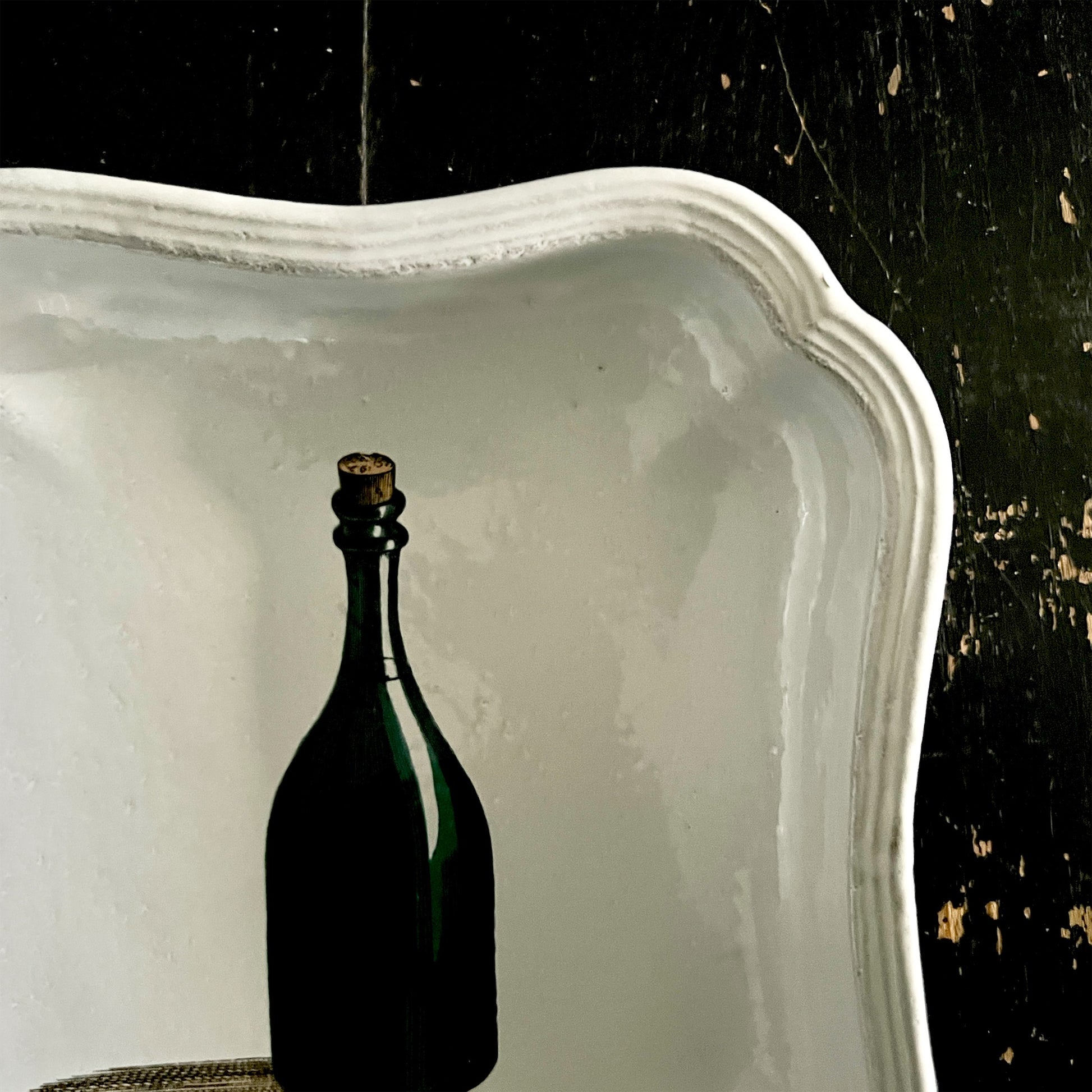 【Astier de Villatte】Green Bottle Soup Plate