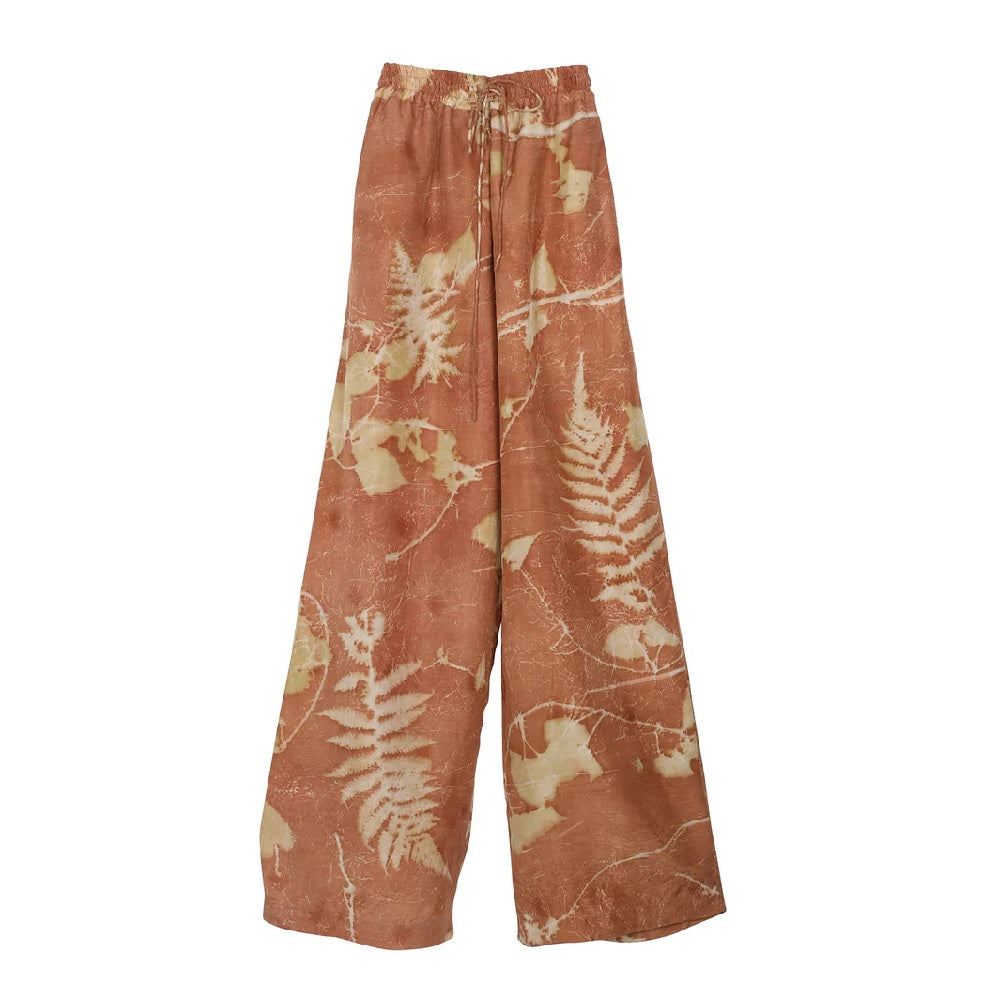 【Mii Collection】ECO PRINTED SILK PANT