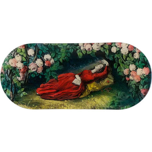 【JOHN DERIAN】デコパージュプレート Sleeping Beauty_Oblong Tray