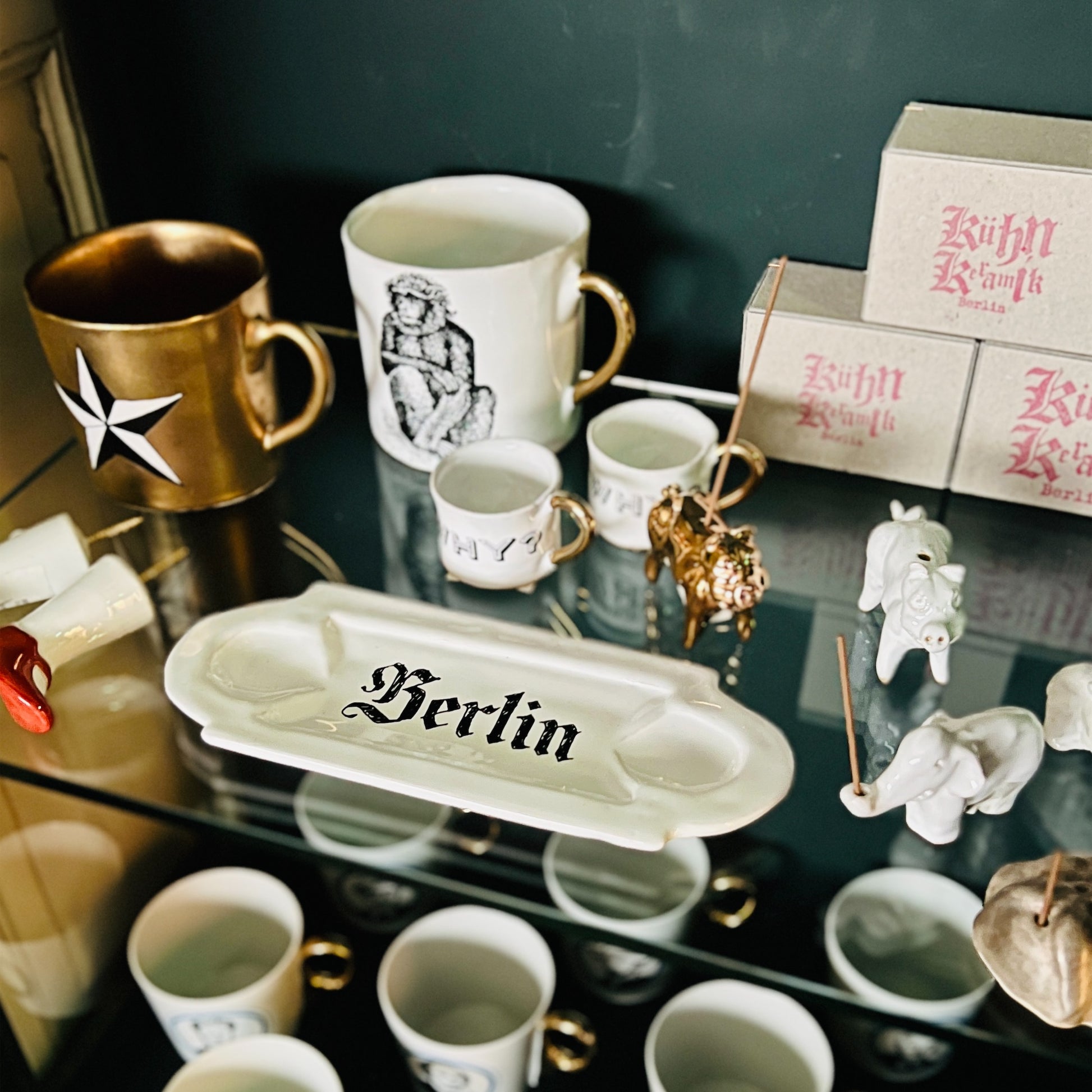 【Kuhn Keramik】インセンスホルダー elepant