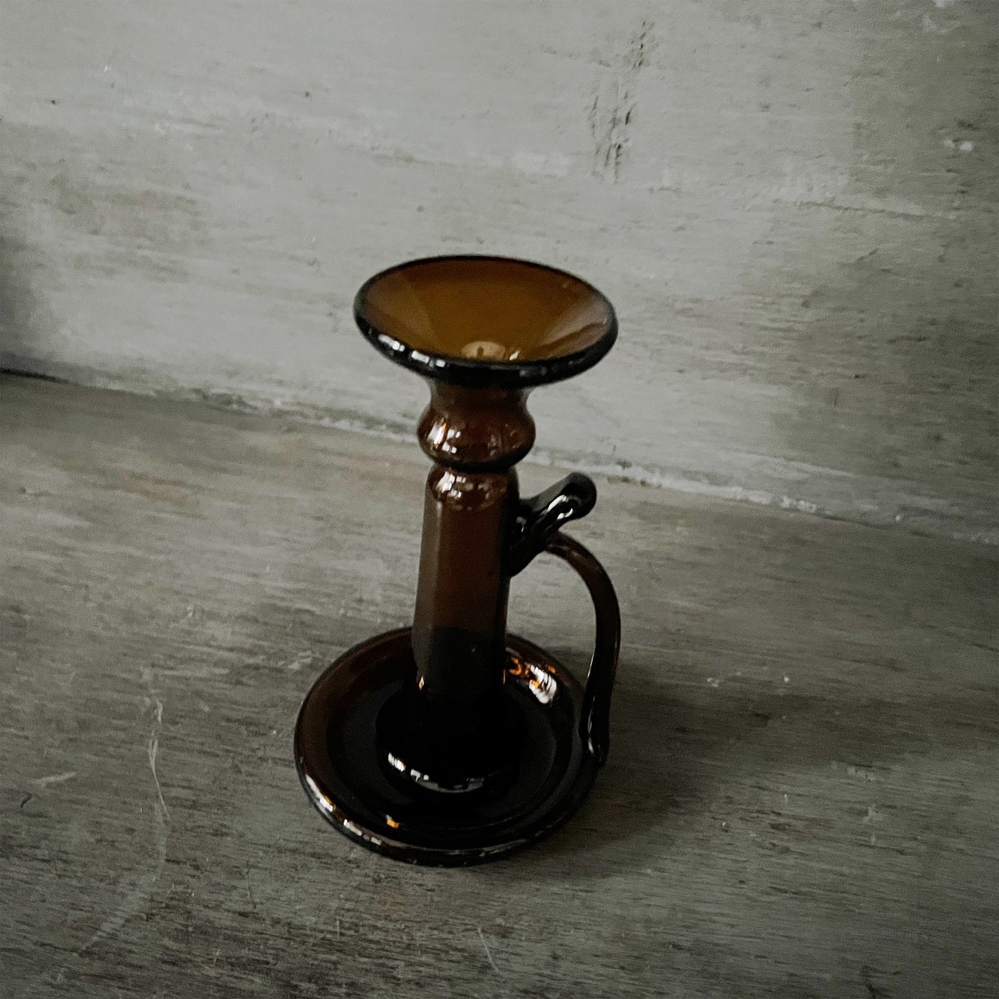 【La Soufflerie】キャンドルスタンド Porta Candele With Handle Dark Brown