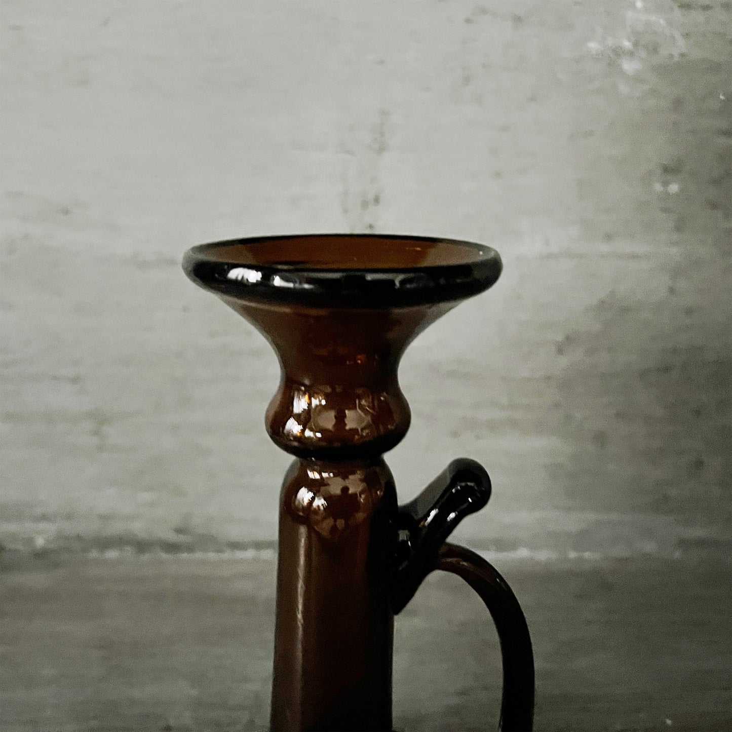 【La Soufflerie】キャンドルスタンド Porta Candele With Handle Dark Brown