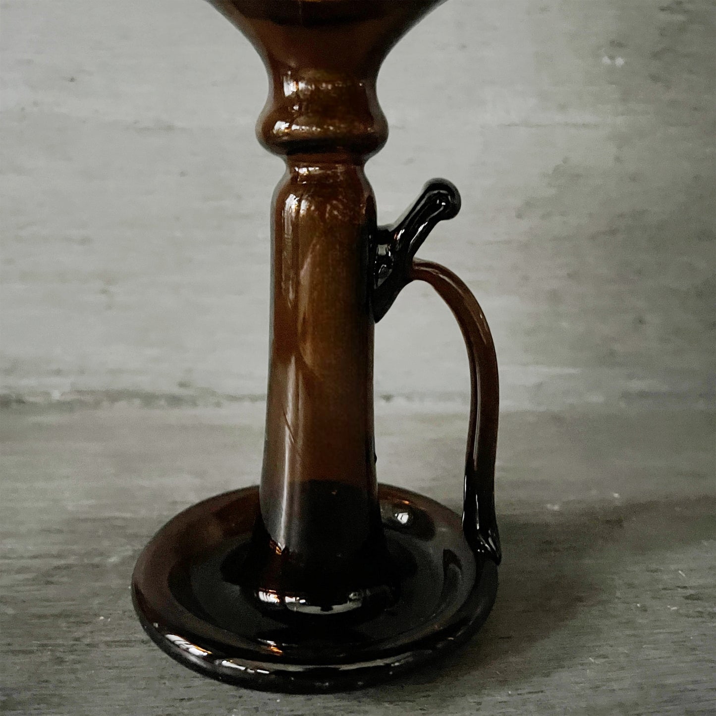 【La Soufflerie】キャンドルスタンド Porta Candele With Handle Dark Brown