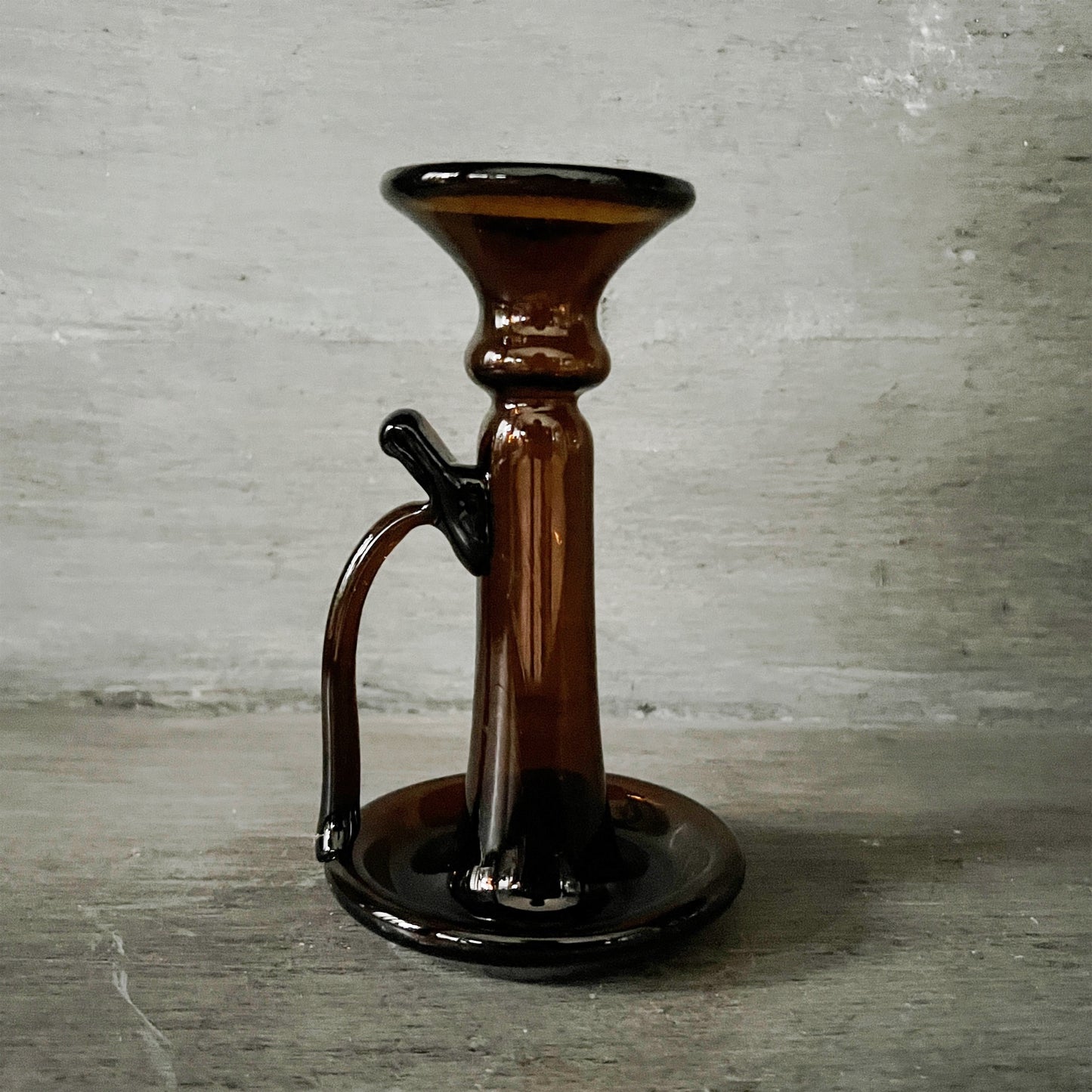 【La Soufflerie】キャンドルスタンド Porta Candele With Handle Dark Brown