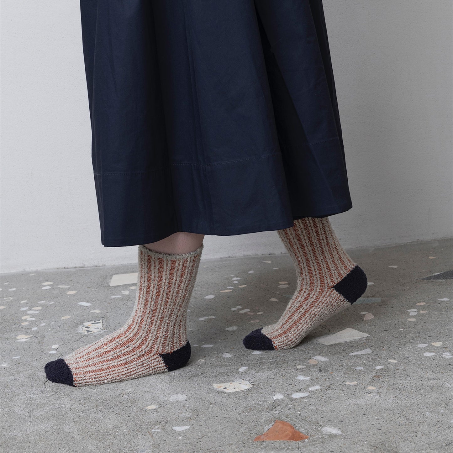 【TRICOTE】FOLDED RIB SOCKS