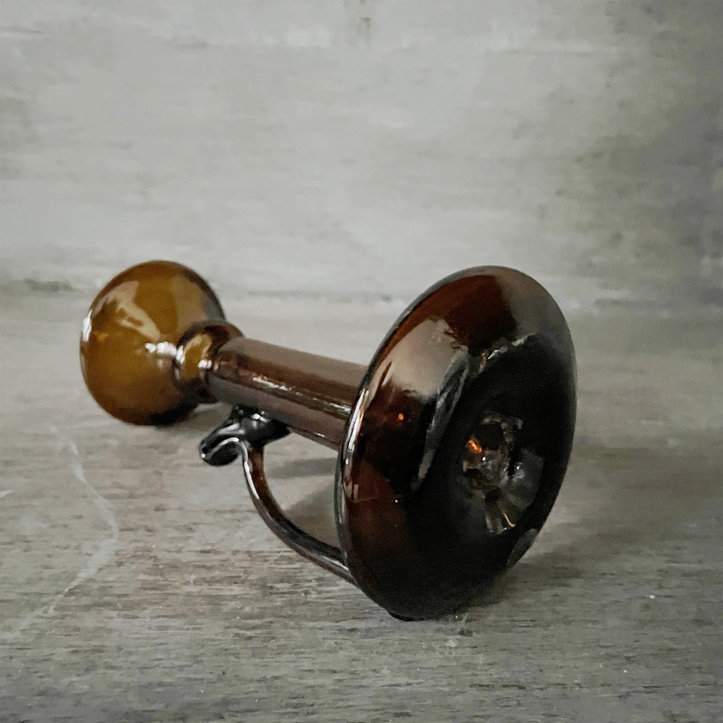 【La Soufflerie】キャンドルスタンド Porta Candele With Handle Dark Brown