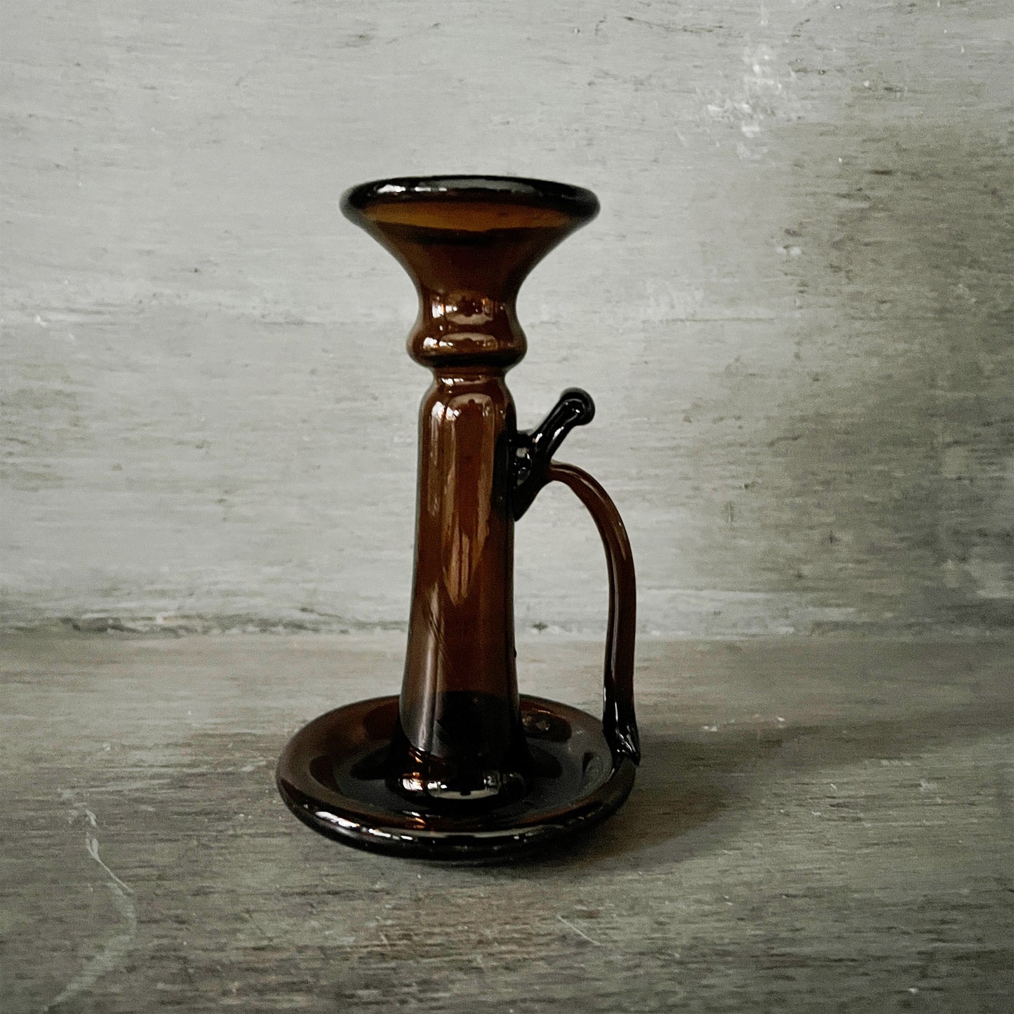 【La Soufflerie】キャンドルスタンド Porta Candele With Handle Dark Brown