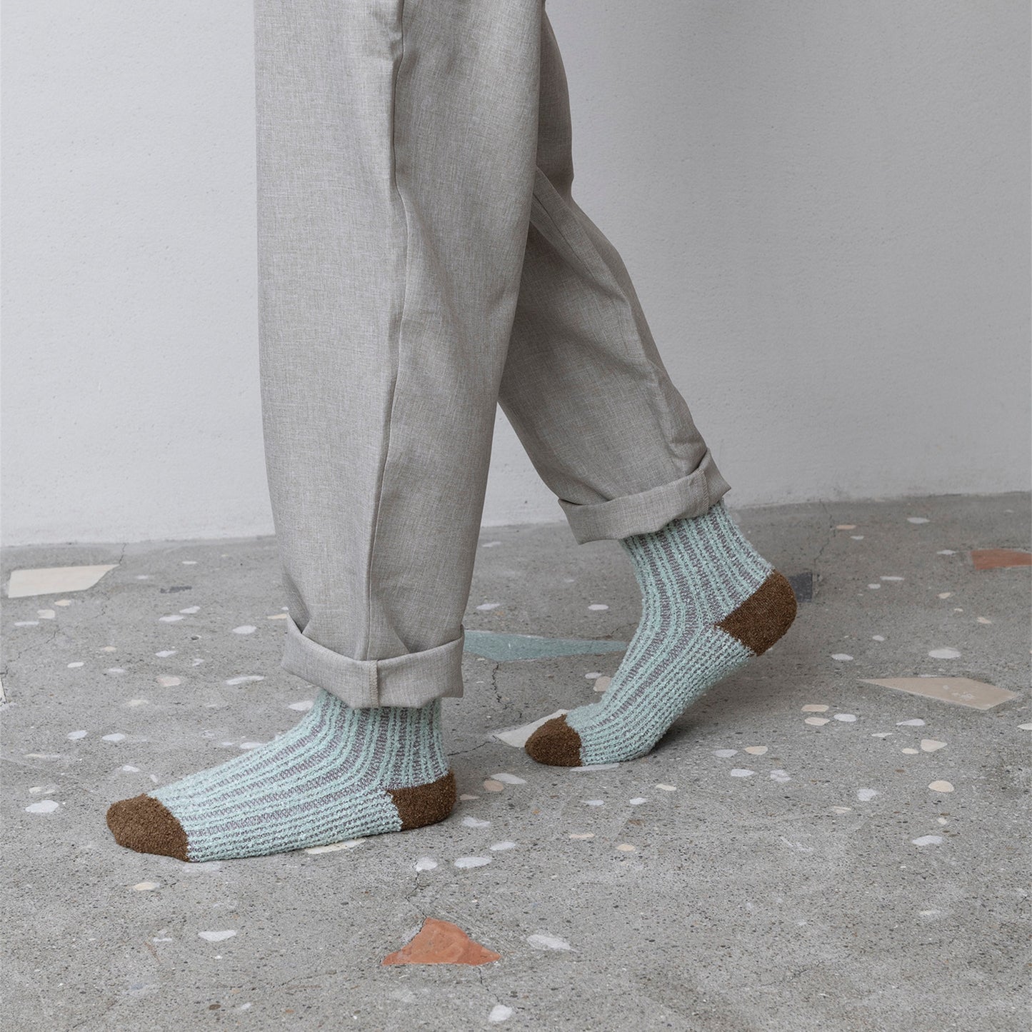 【TRICOTE】FOLDED RIB SOCKS