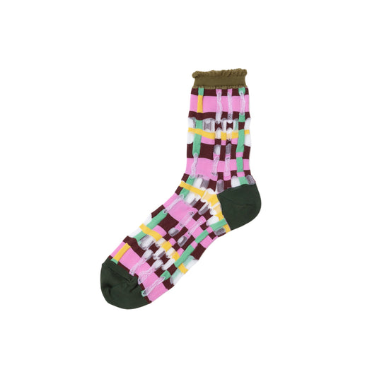【TRICOTE】BLOCK CHECK SOCKS