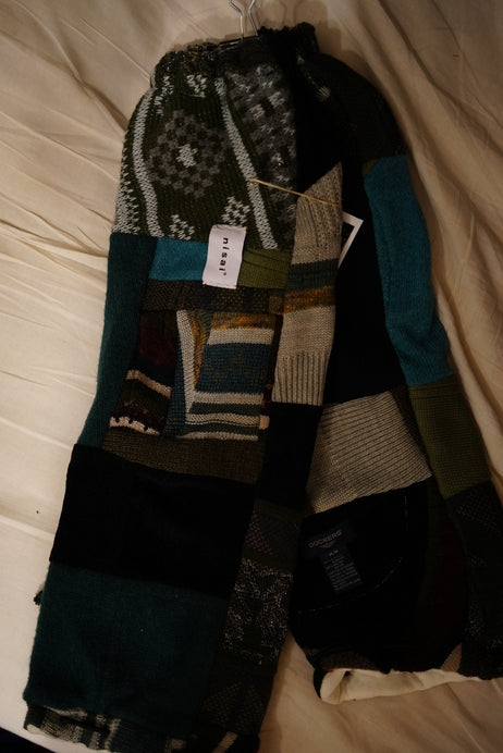 【nisai】つぎはぎのアームニット・レッグウォーマー