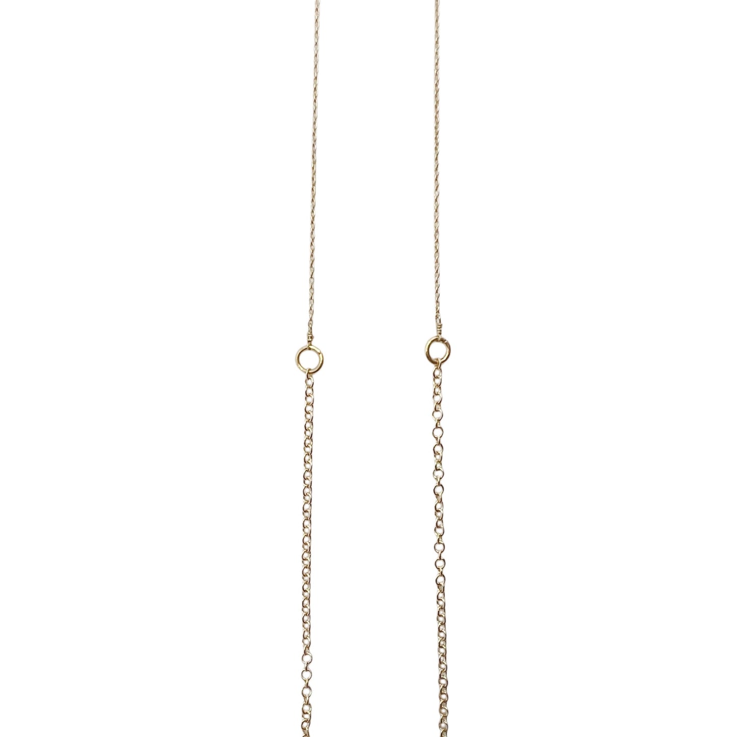 【helena rohner】flat glass pendant on gold plated brass chain