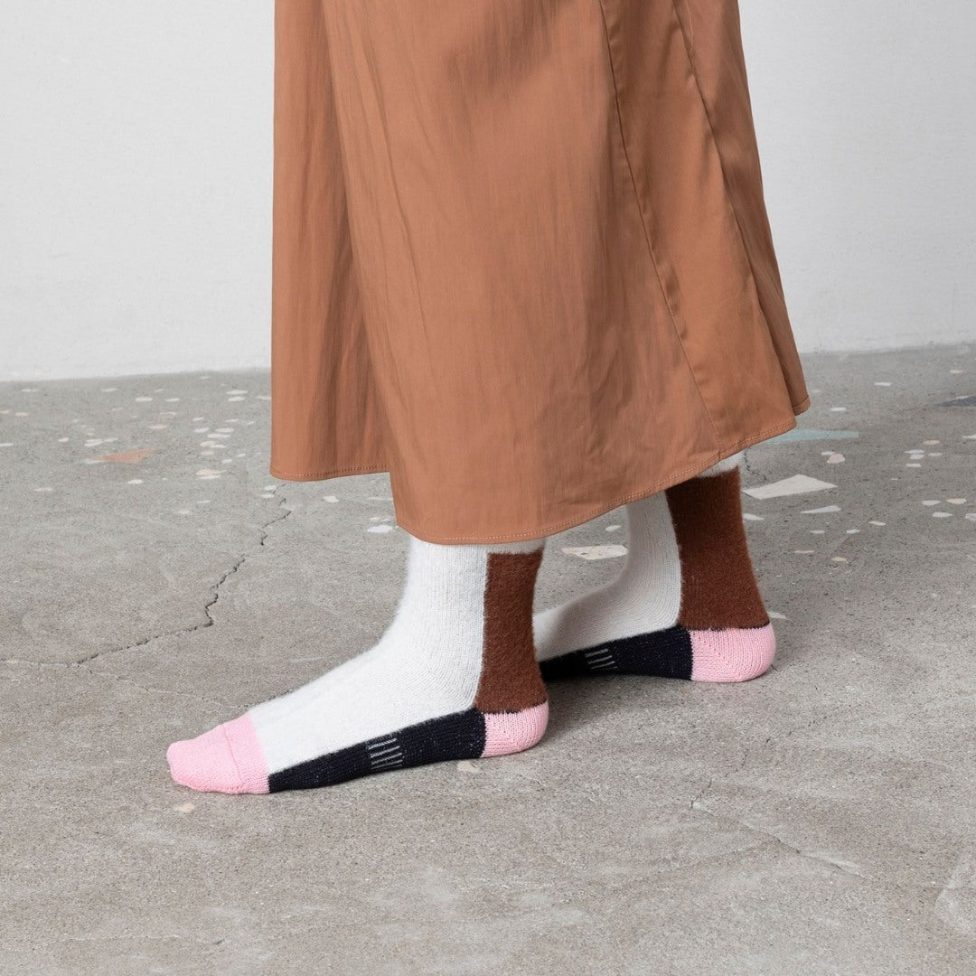 【TRICOTE】SHAGGY BICOLOUR SOCKS
