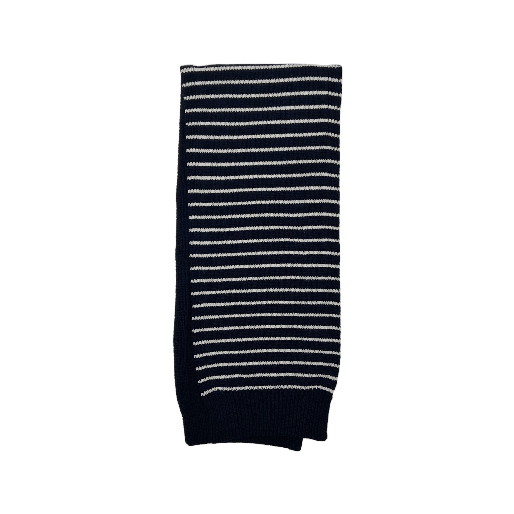 【LA FETICHE】Argyle Striped Scarf / navy,red