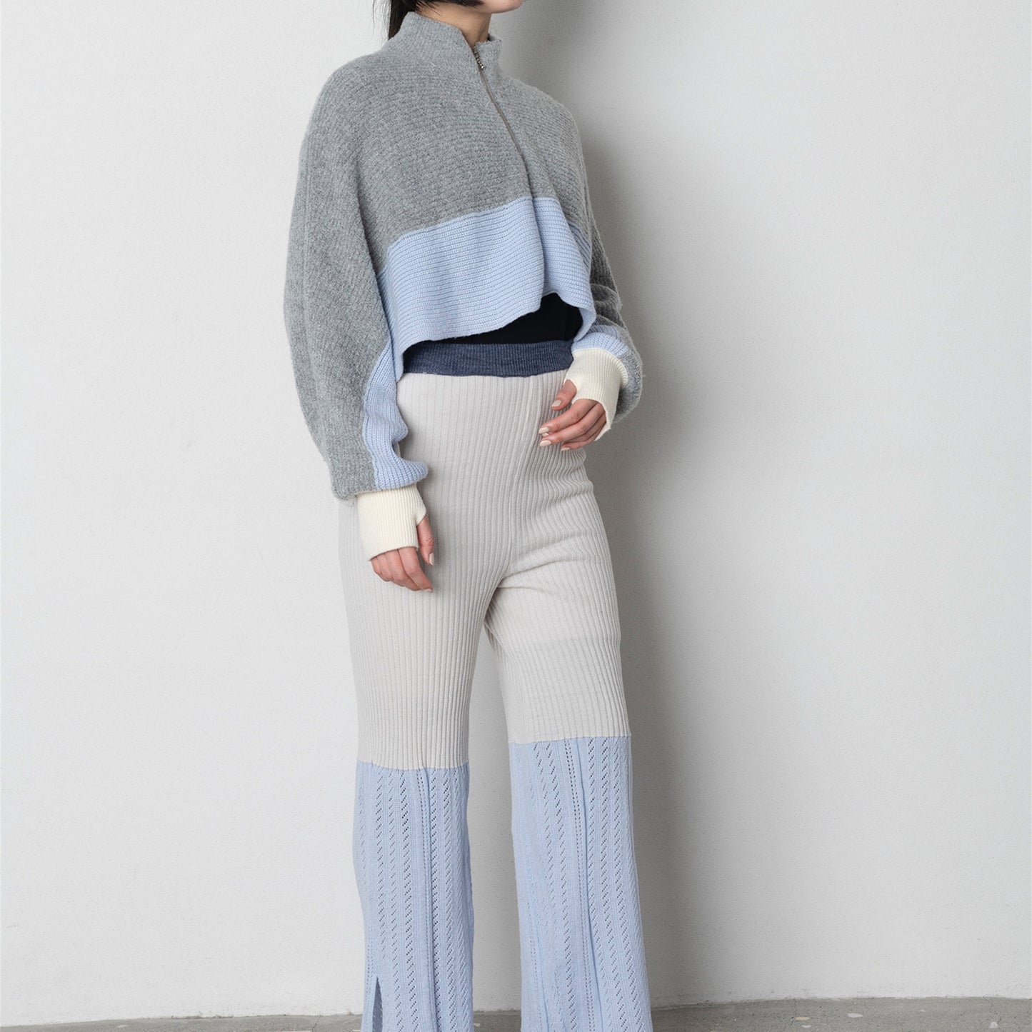 【TRICOTE】ARM SHAPED SWEATER