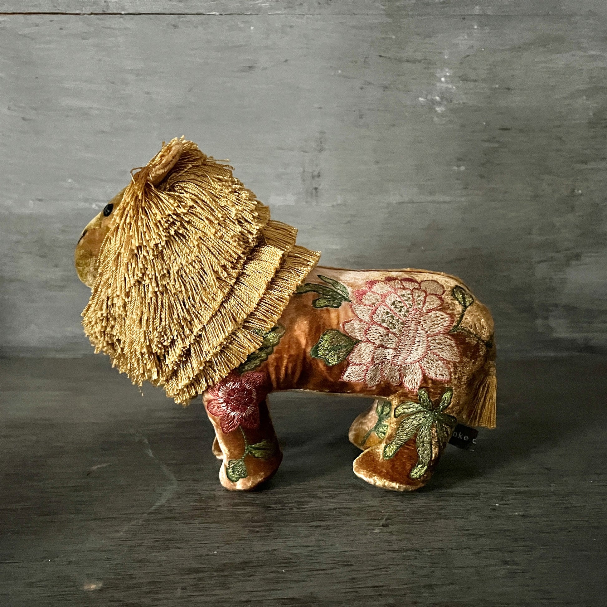 【Anke Drechsel】シルクベルベット Lion_Shaded Yellow