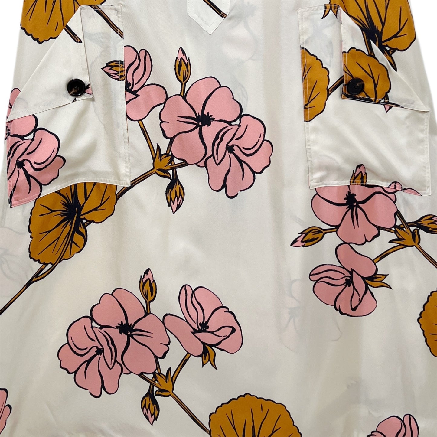 【マルト・デムラン セレクト ファッション】大きな花のシルクドレス