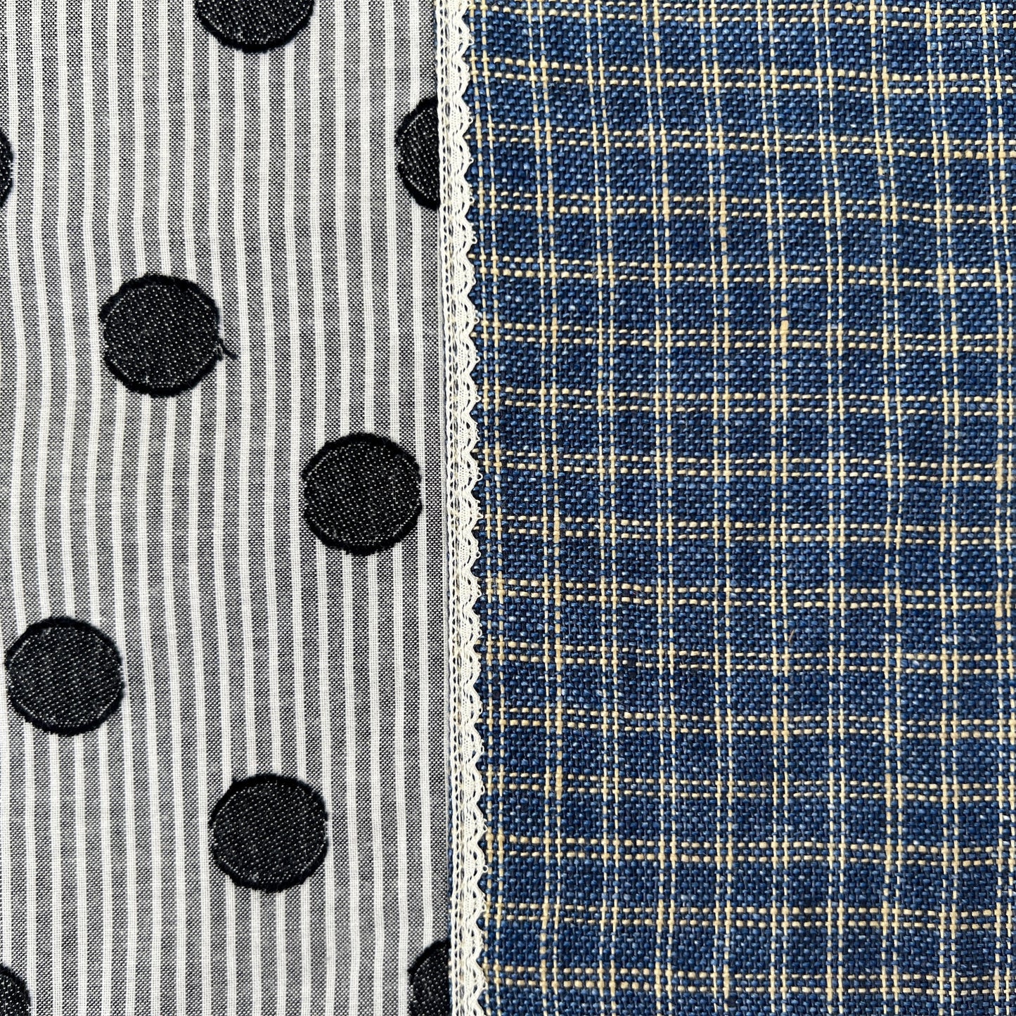 【Sayoko.M】ランチョンマット dot Jacquard navy