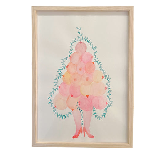 【Cathy Burghi 】葉で輪郭オッパイいっぱい足だけ