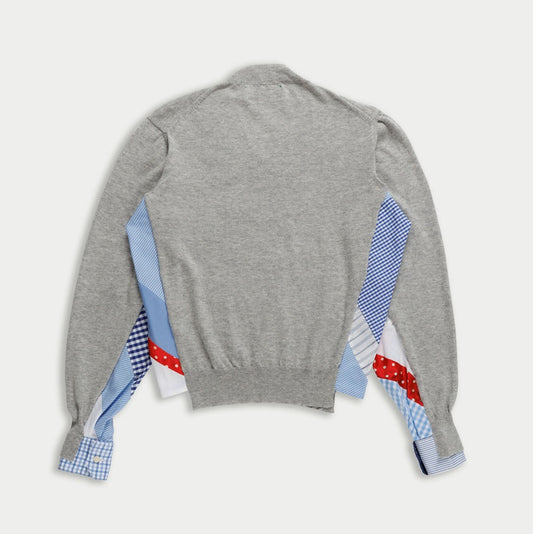 【LA FETICHE】loose fit menswear v-neck sweater