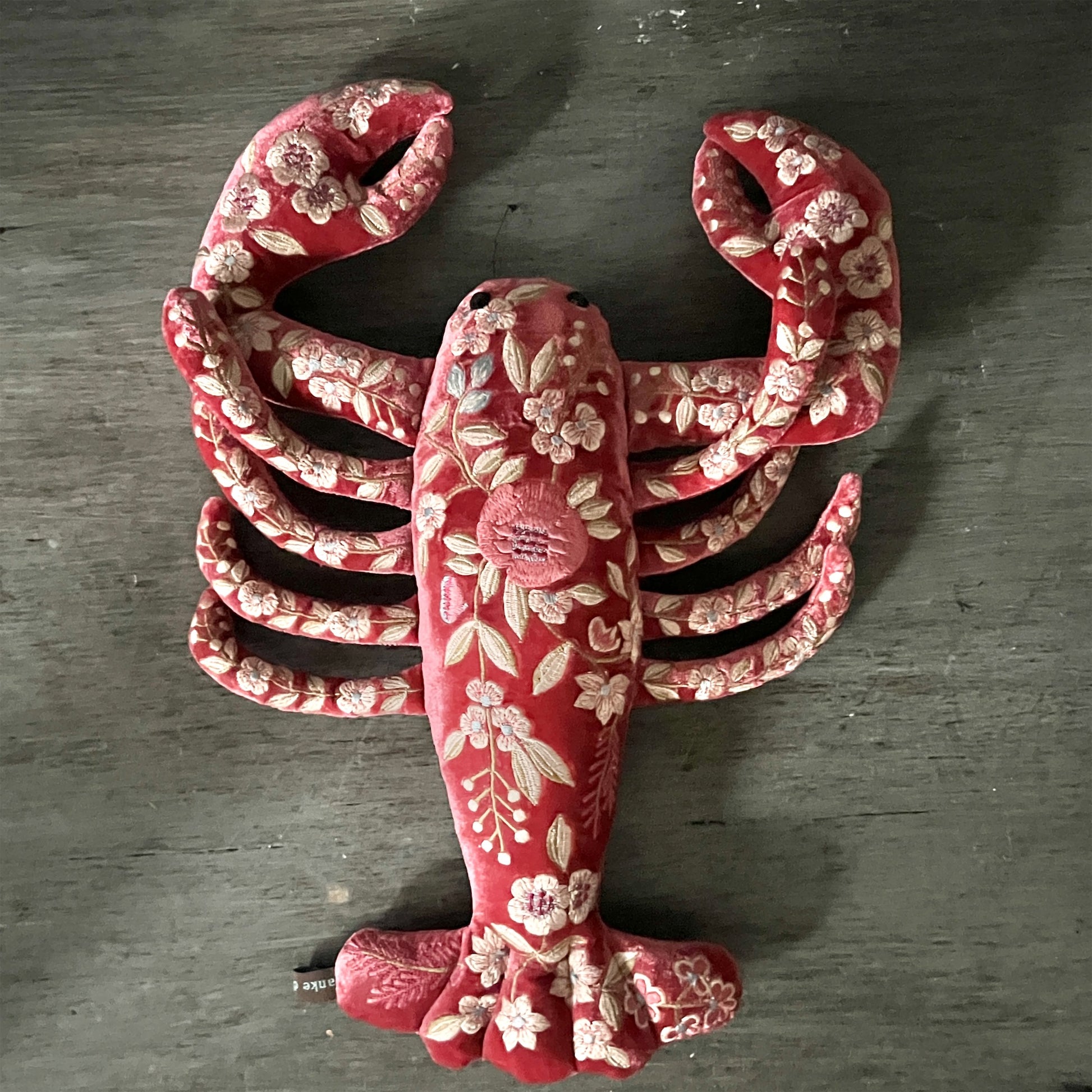 【Anke Drechsel】シルクベルベット Lobster_Watermelon