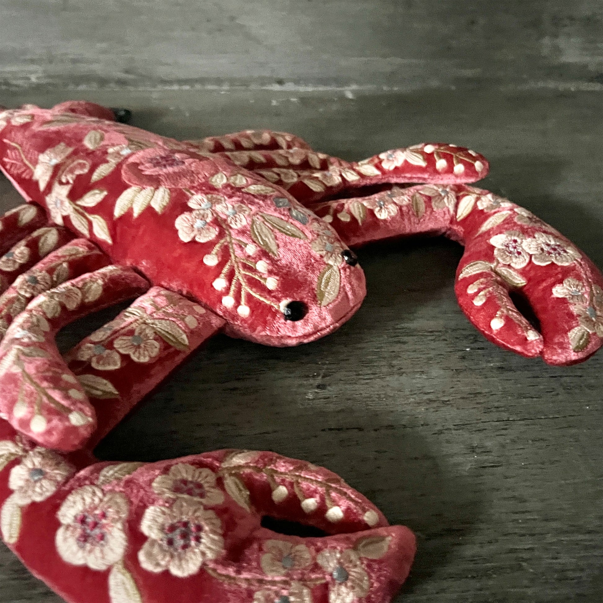 【Anke Drechsel】シルクベルベット Lobster_Watermelon