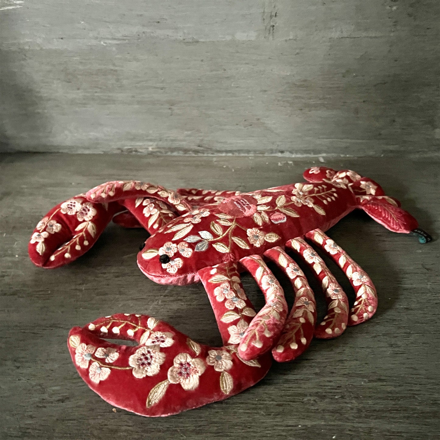 【Anke Drechsel】シルクベルベット Lobster_Watermelon