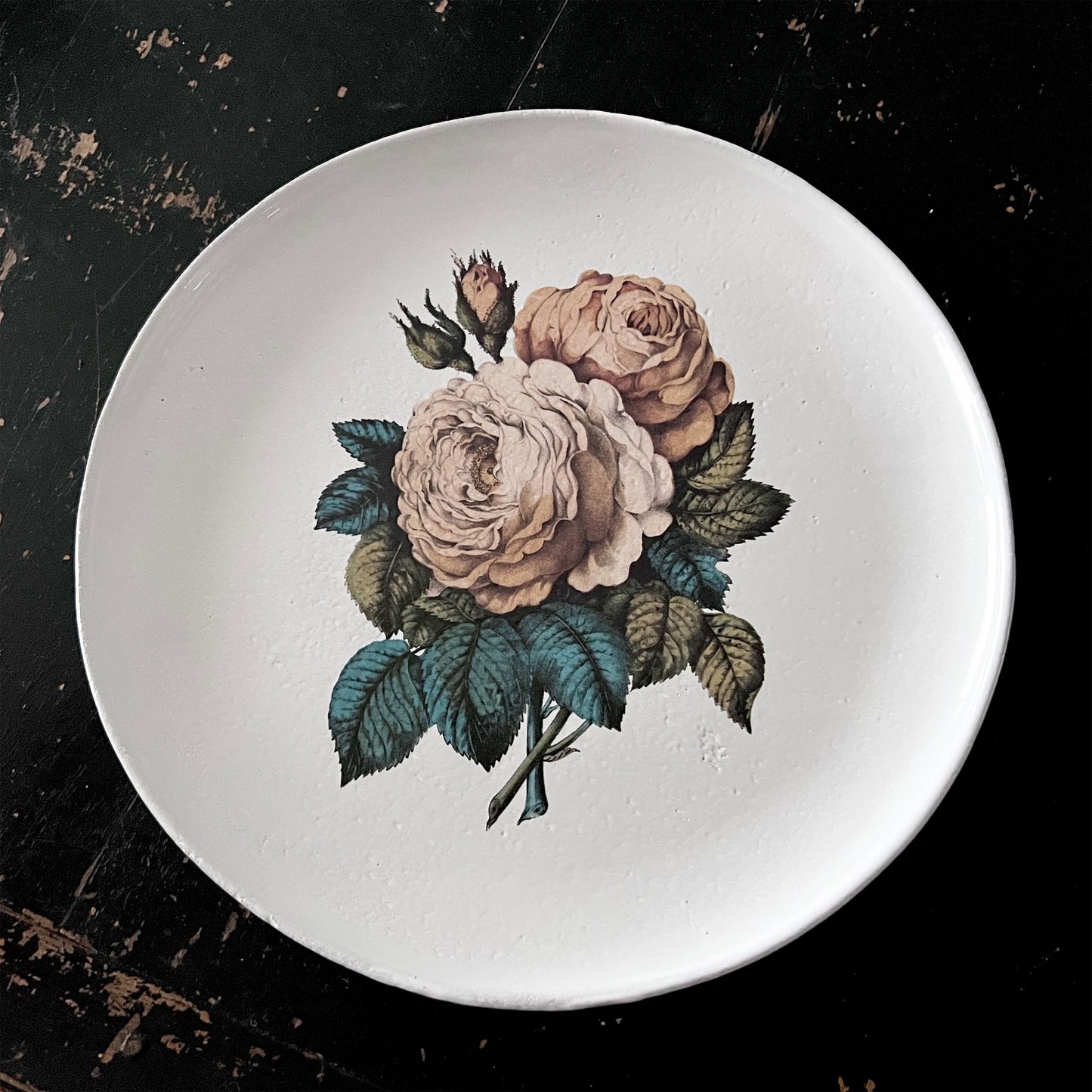 【Astier de Villatte】Sepia Rose プレート