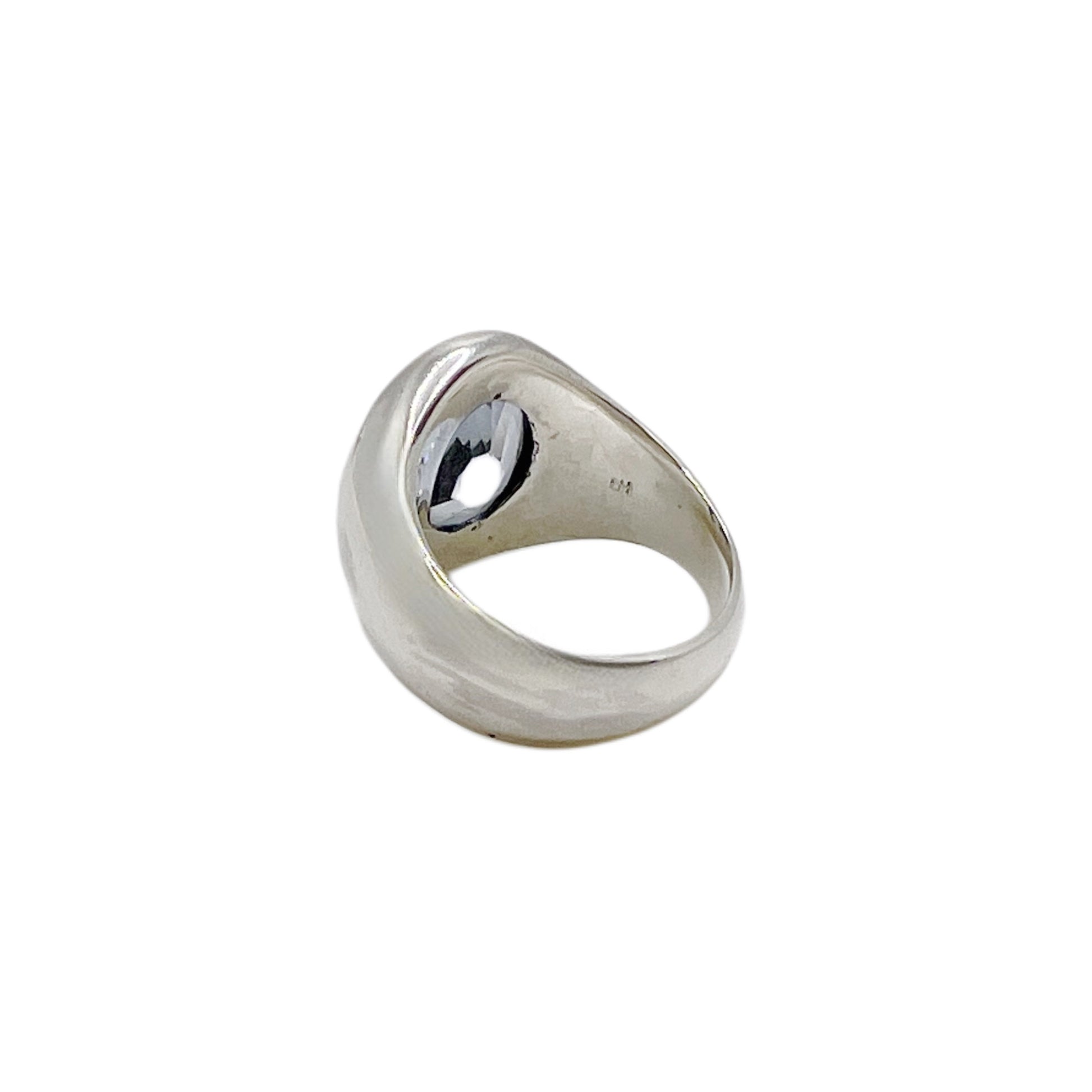 【Helena Rohner】oval faceted stone silver ring