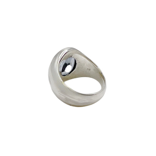 【Helena Rohner】oval faceted stone silver ring