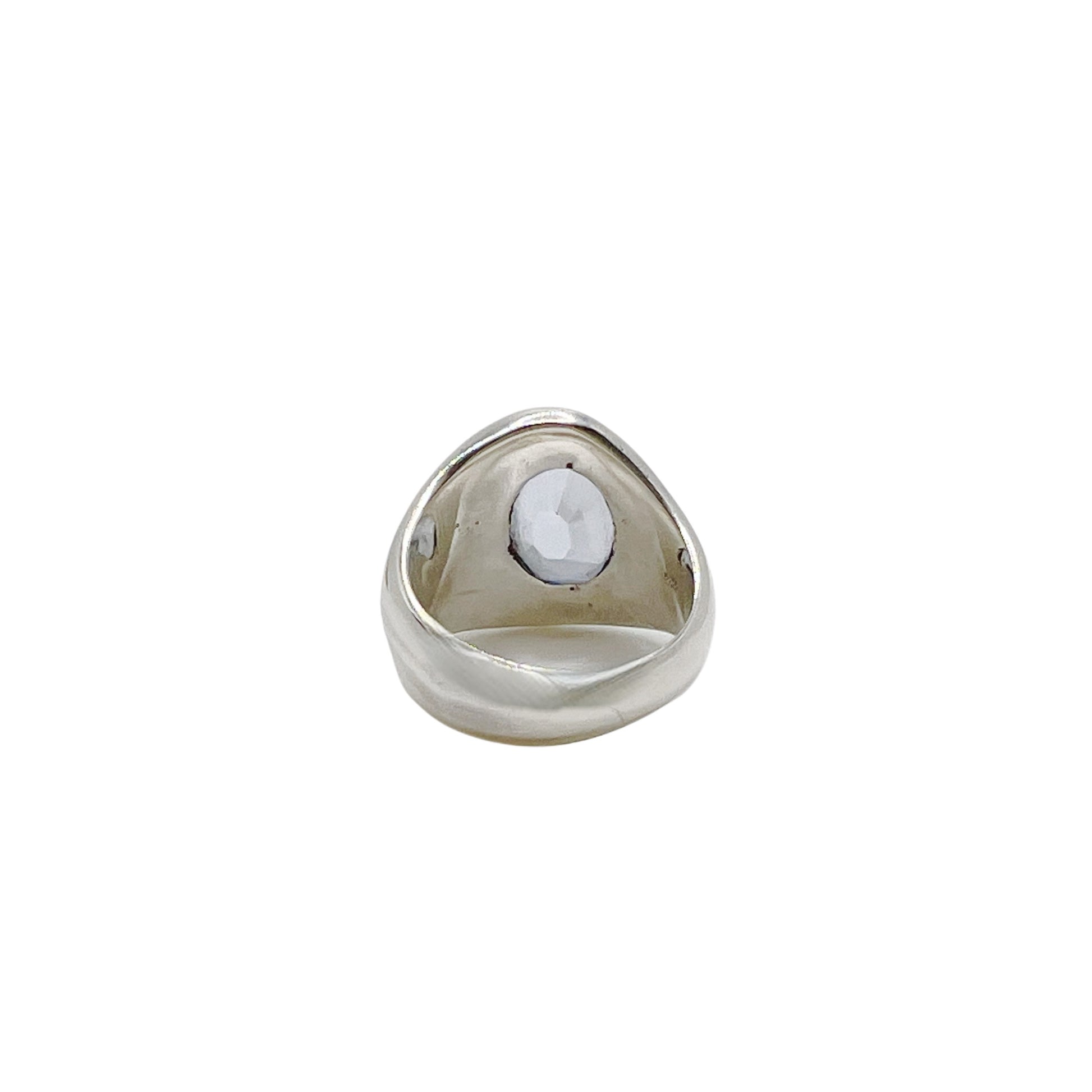 【Helena Rohner】oval faceted stone silver ring