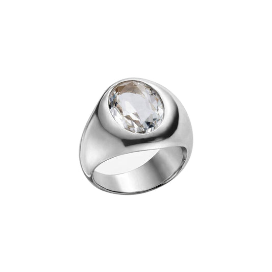 【Helena Rohner】oval faceted stone silver ring