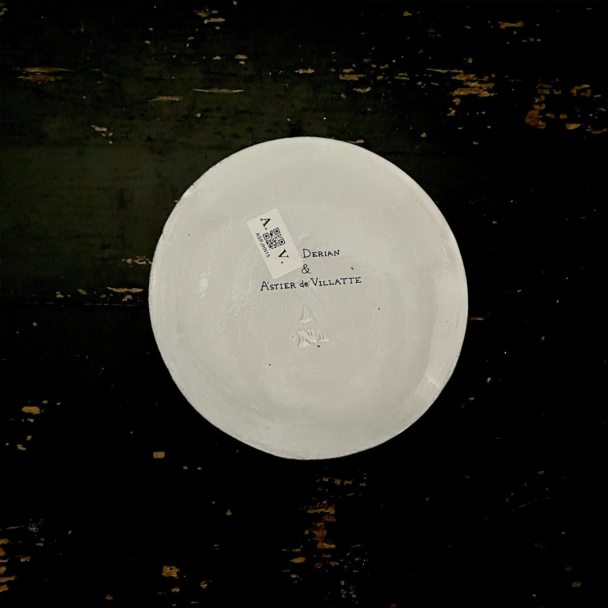 【Astier de Villatte】Small Happy Plate