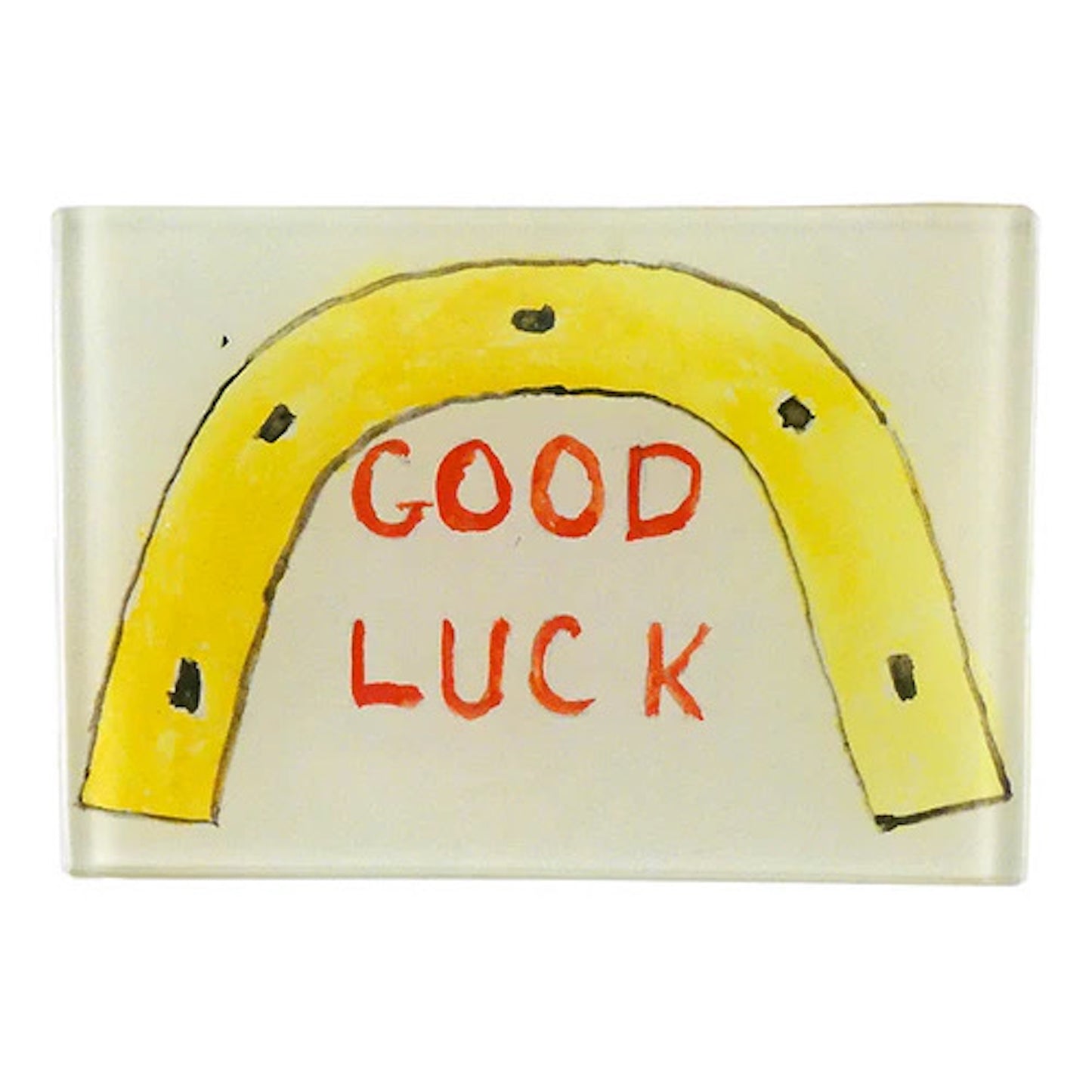 【JOHN DERIAN】デコパージュプレート Good Luck (Horseshoe)_Tiny Tray