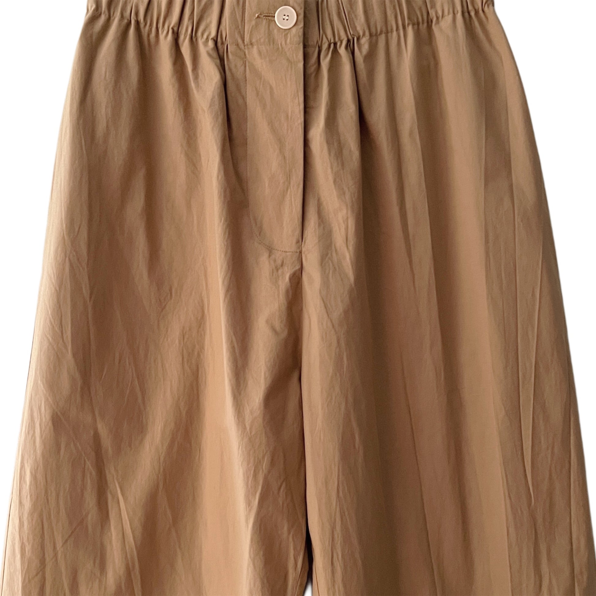 【Mii Collection】solid dyed cotton pant/115 BEIGE