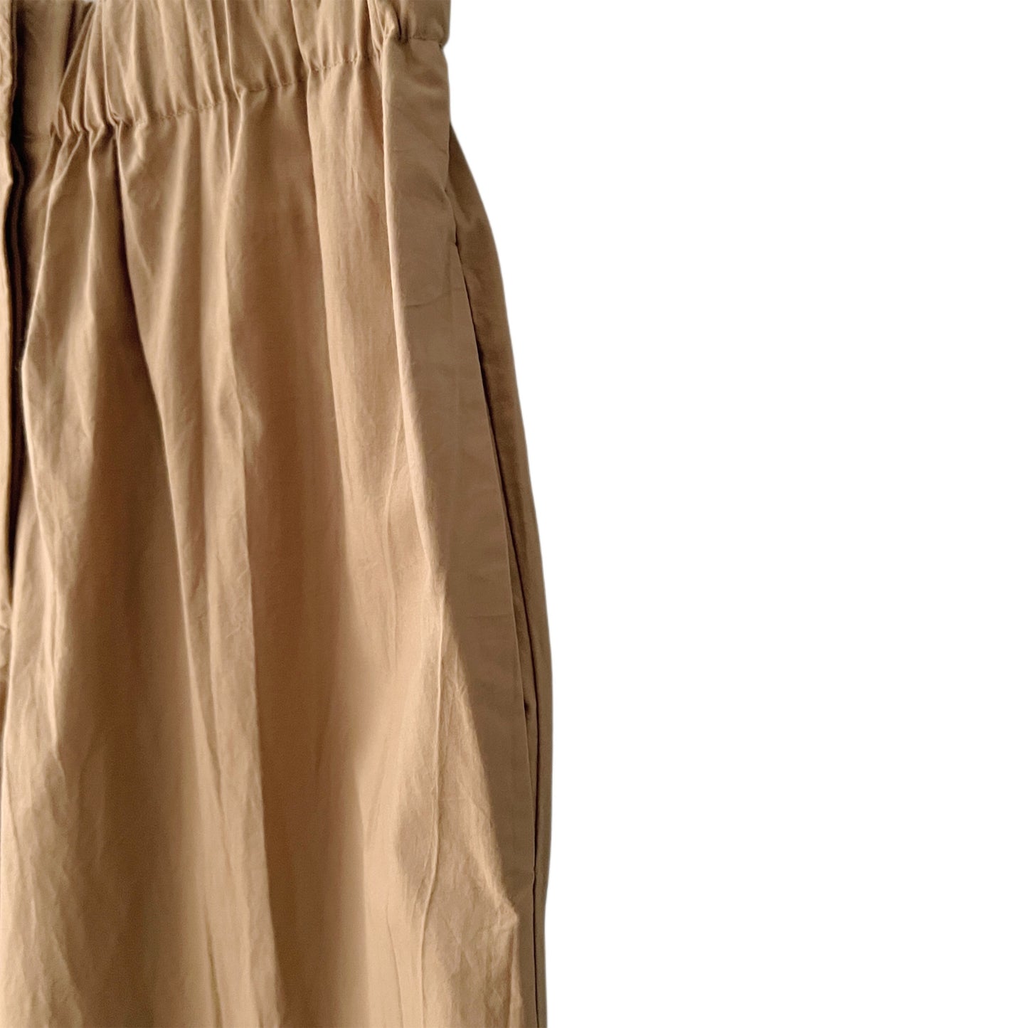 【Mii Collection】solid dyed cotton pant/115 BEIGE