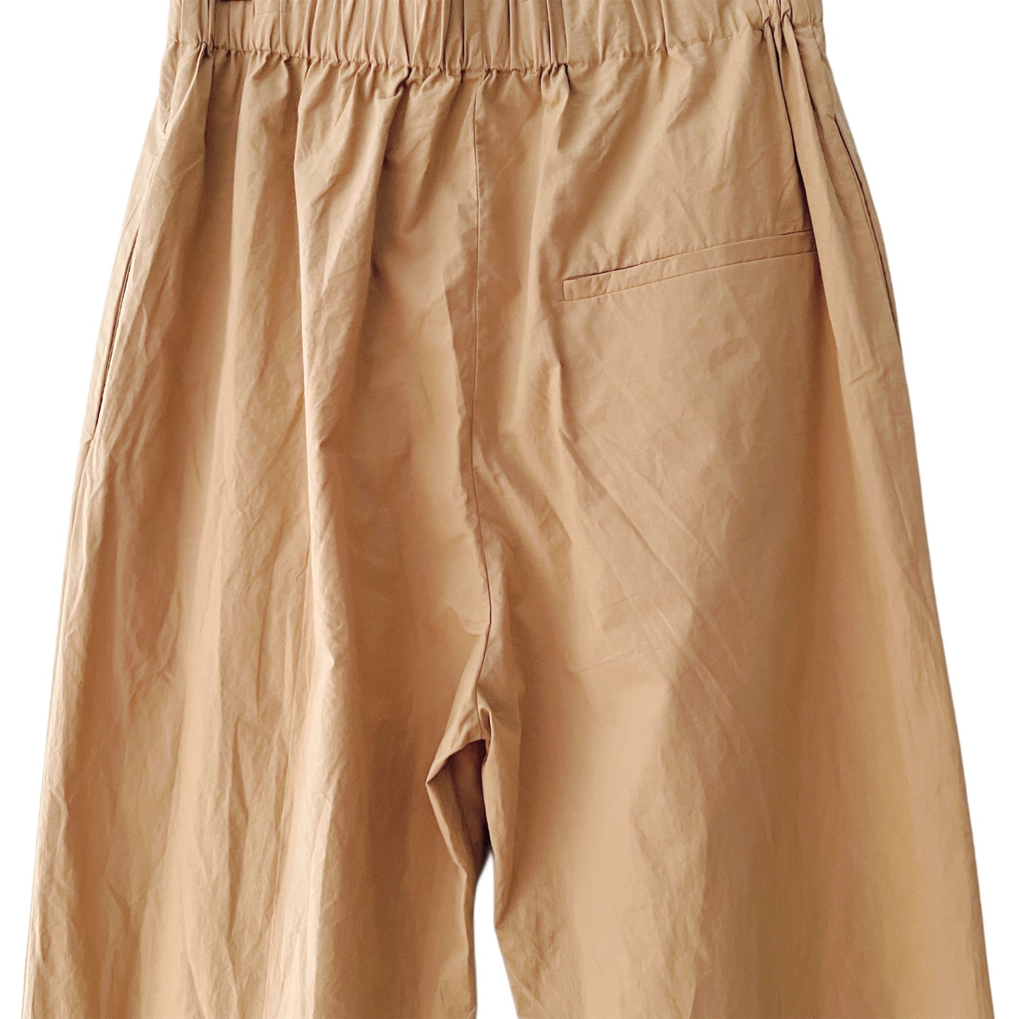 【Mii Collection】solid dyed cotton pant/115 BEIGE