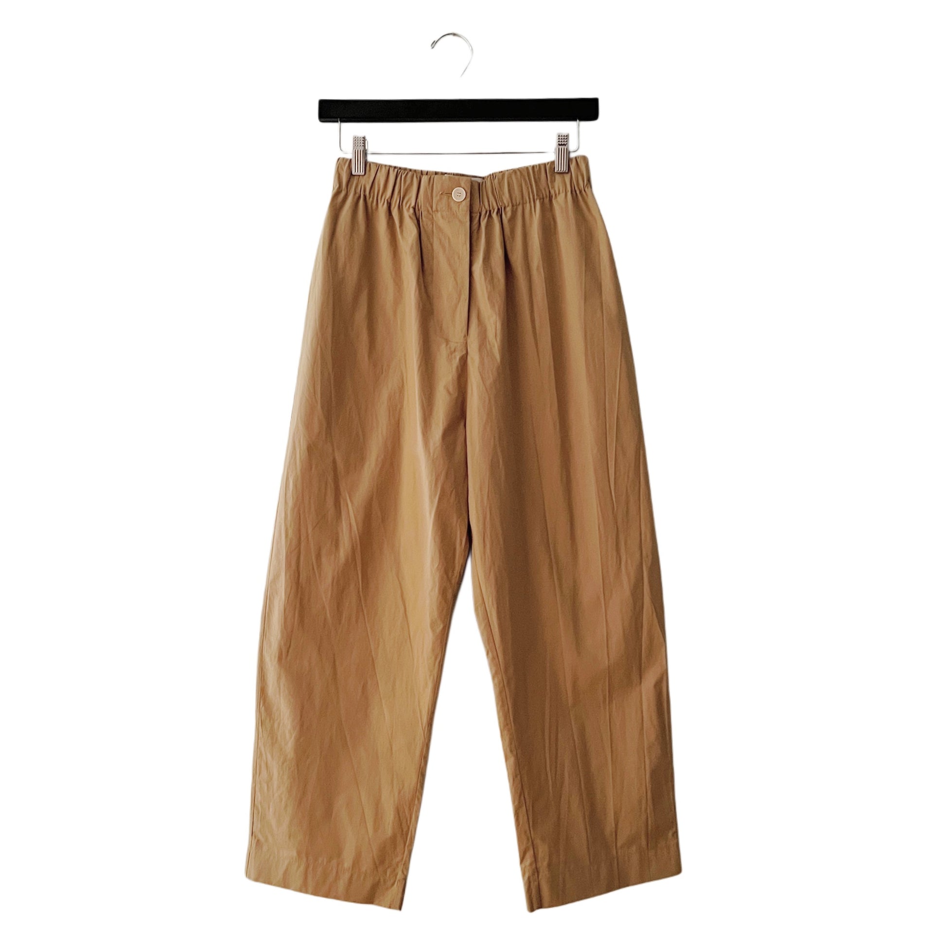 【Mii Collection】solid dyed cotton pant/115 BEIGE