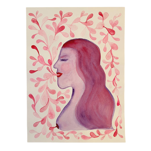 【Cathy Burghi 】口から赤い草の葉いっぱい