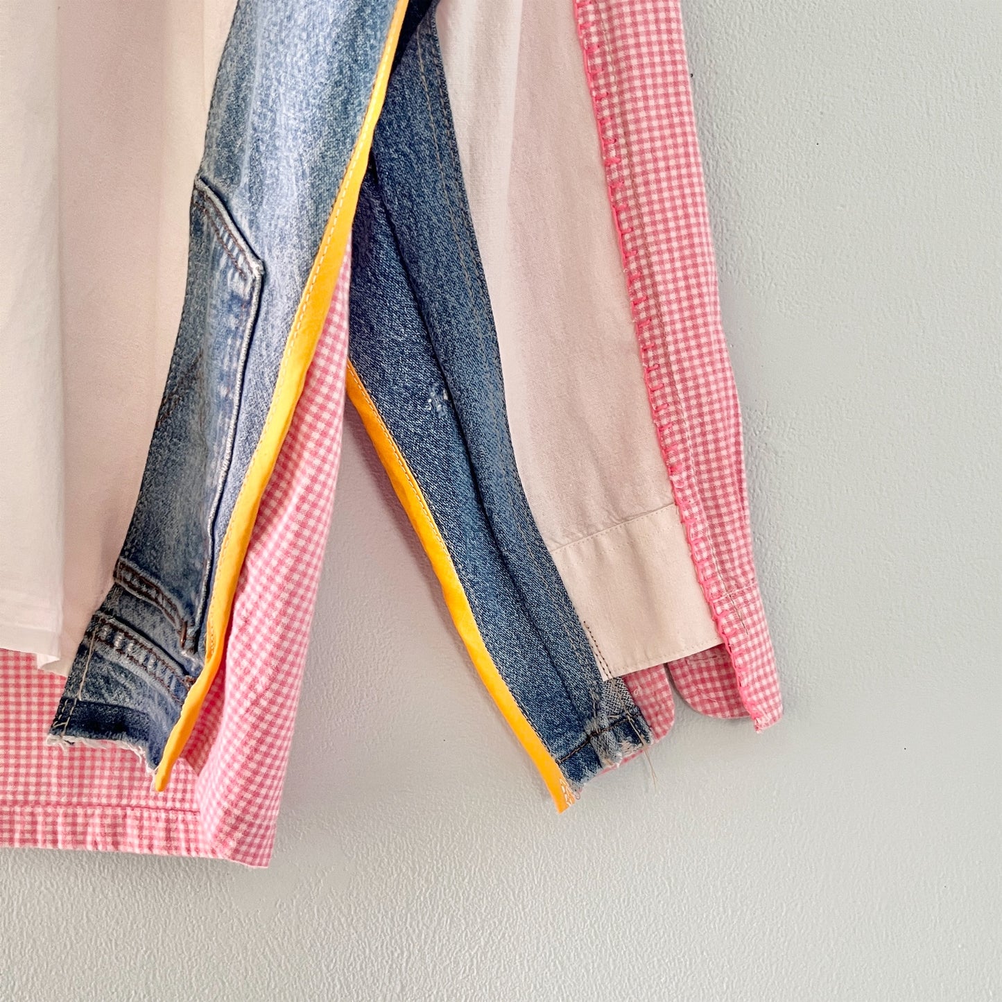 【nisai】手縫いと古着解体再構築のシャツ R053